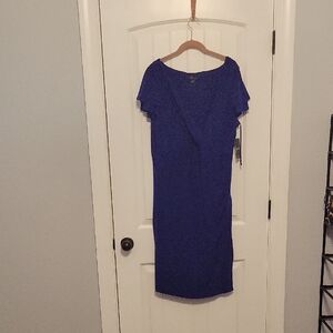 Ralph Lauren Purple Sheath Dress with Scoop Neck
